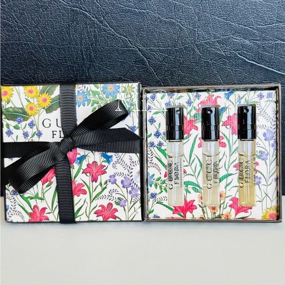 Gucci Flora Perfume Gift Set Sample Size (Gardenia, Magnolia, Orchid)